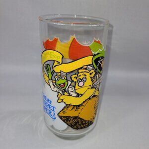 McDonalds Muppets Great Muppet Caper 1981 Vintage 5.75" Hot Air Balloon Glass